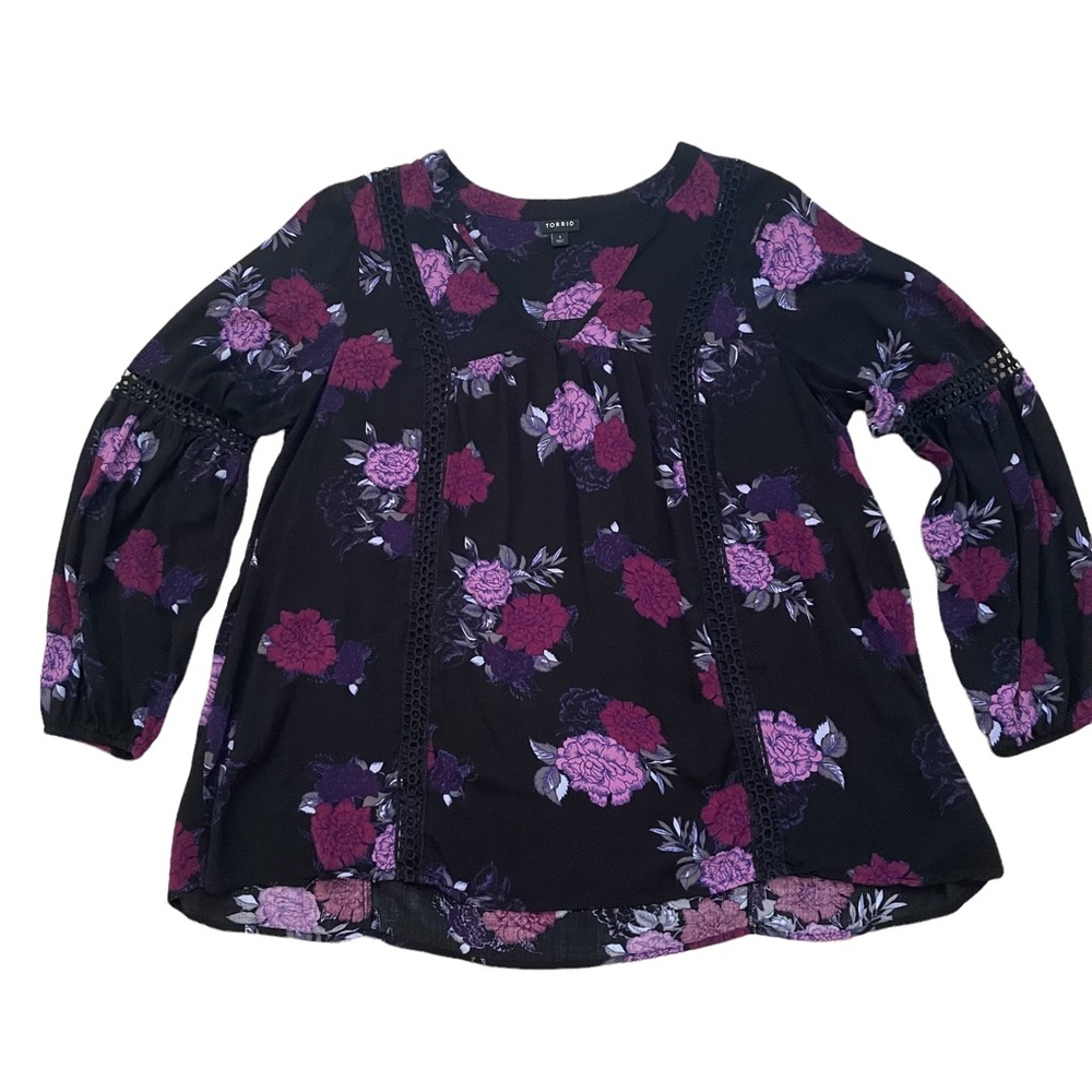 Torrid Floral Blouse Size 1X